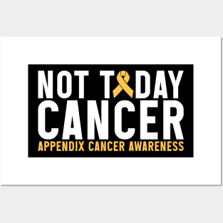 Appendix Cancer Awareness Not Today Cancer Posters and Art